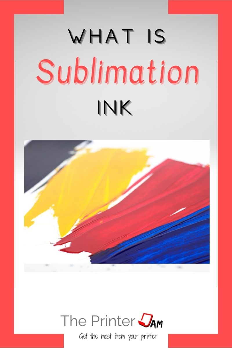 What does Sublimation Ink do?