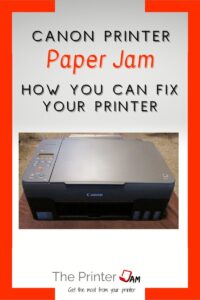 Canon printer paper jam