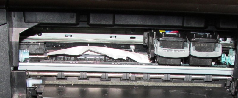 Paper Jam in an Inkjet Printer