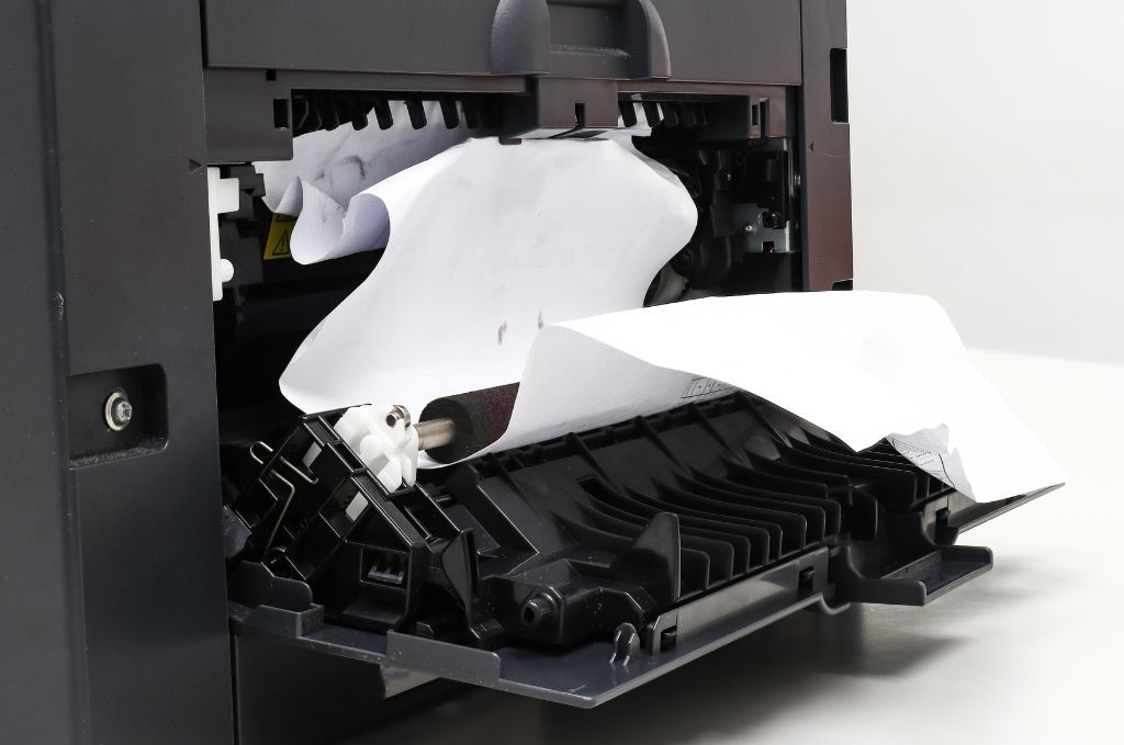 paper stuck in printer