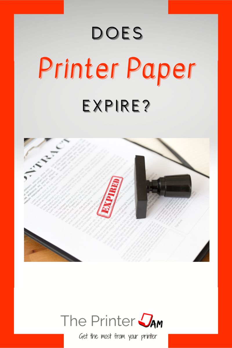 Does printer paper expire?