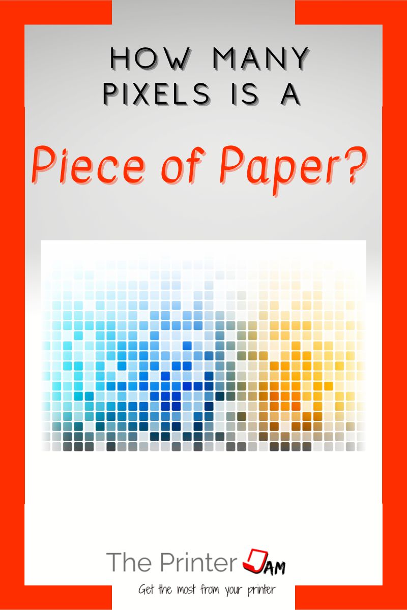 How many Pixels is a Piece of Paper
