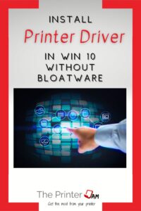 install printer drivers without bloatware