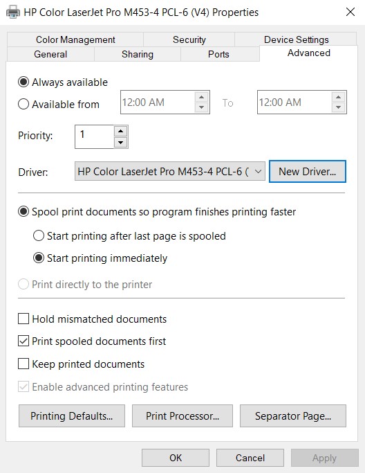 install printer driver